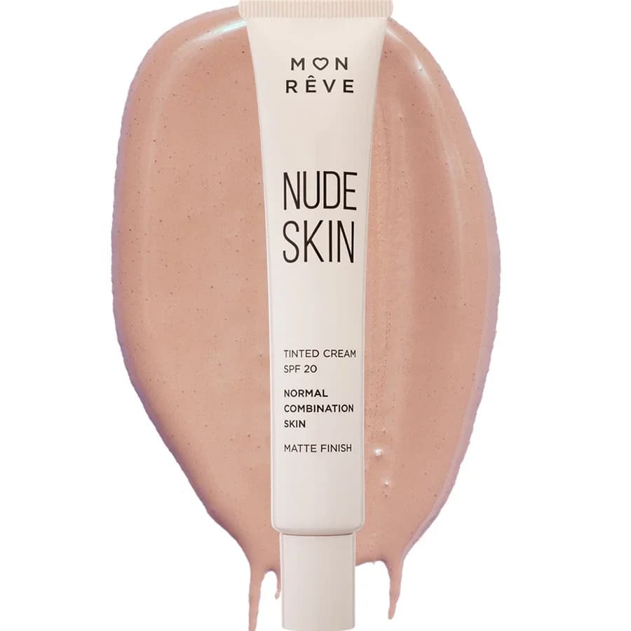 كريم أساس MRV NUDE SKIN للبشرة المختلطة والعادية - رقم 101 - 5201641751121