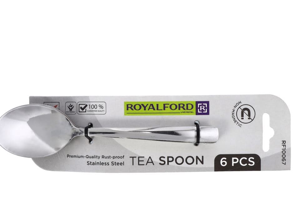 مجموعة ملاعق شاي ستانلس ستيل 6 قطع من ROYALFORD RF10067 — 4