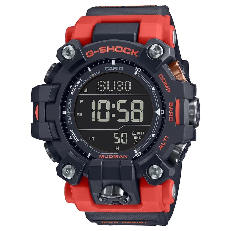 ساعة يد رجالية من سلسلة MUDMASTER GW-9500 بتصميم قوي ومقاوم للبيئات القاسية - GW-9500-1A4DR 4549526355998