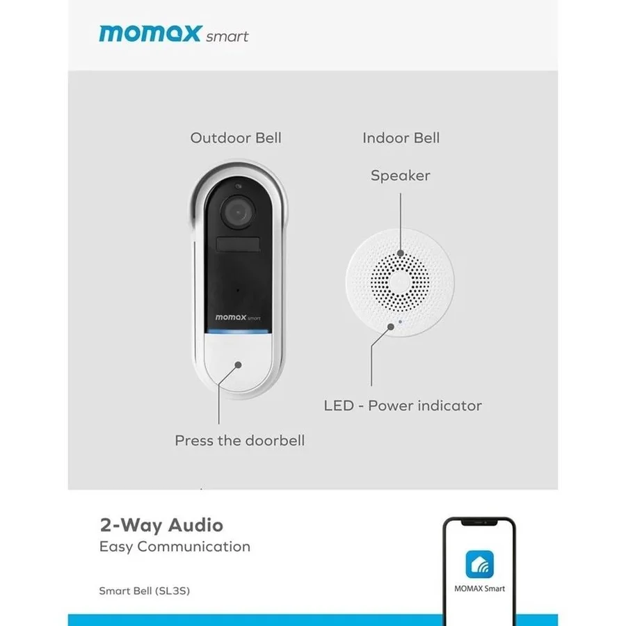 مصباح مكتب ذكي مع شحن لاسلكي Momax SL3SW - 4690 — 3