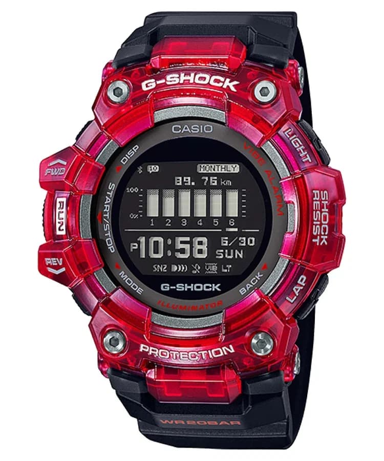 ساعة كاسيو جي-شوك رقمية مقاومة للماء حتى 200 متر GBD-100SM-4A1DR