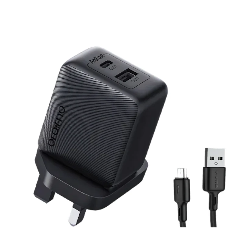شاحن Oraimo Cannon 18D بقوة 18 واط مع كابل مايكرو USB - 5590