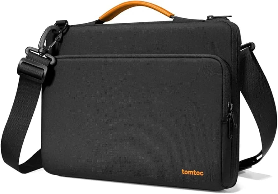 حقيبة لابتوب Tomtoc Defender-A40 سوداء مع حماية CornerArmor - 1769