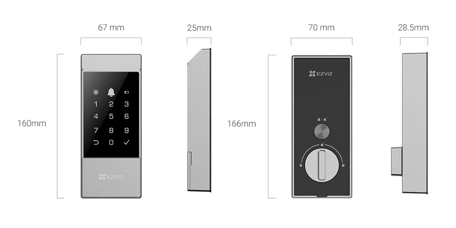 قفل ذكي EZVIZ DL04 متعدد الطرق للأمان EZVIZ29 — 2