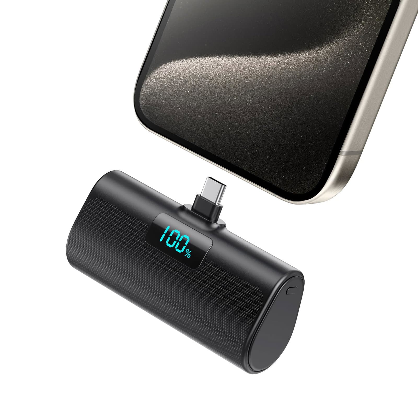 شاحن محمول صغير 5200 مللي أمبير مع موصل USB-C مدمج من HETP 1107