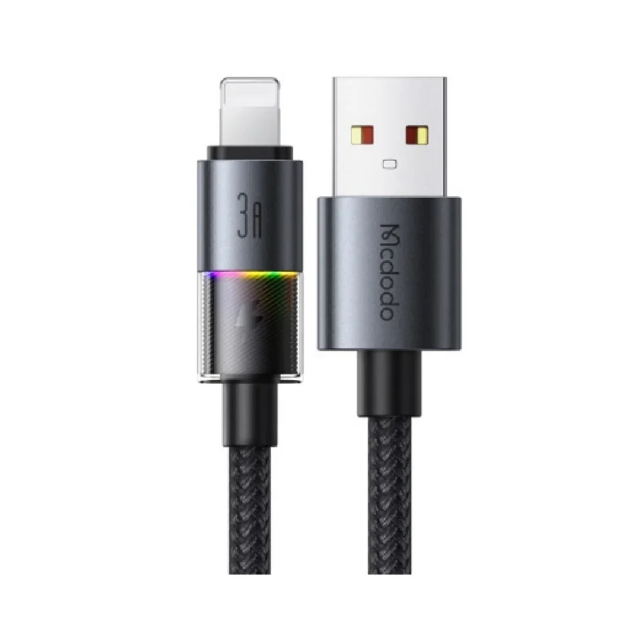 كيبل شحن MC USB-A إلى Lightning مع 7 أضواء ملونة 1.2 متر - 7379