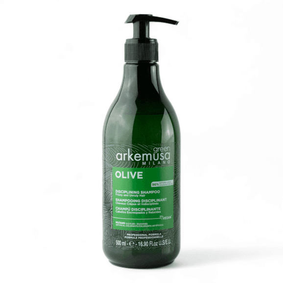 ARKEMUSA OLIVE DISCIPLINING SHAMPOO FOR FRIZZY AND UNRULY HAIR 500ML شامبو الشعر من اركيموزا