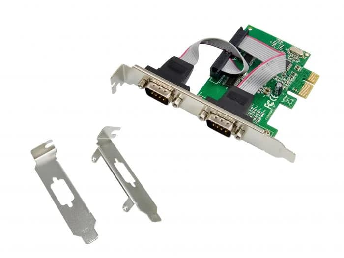 بطاقة PCIe RS232 بمنفذين للاتصال التسلسلي - 110191