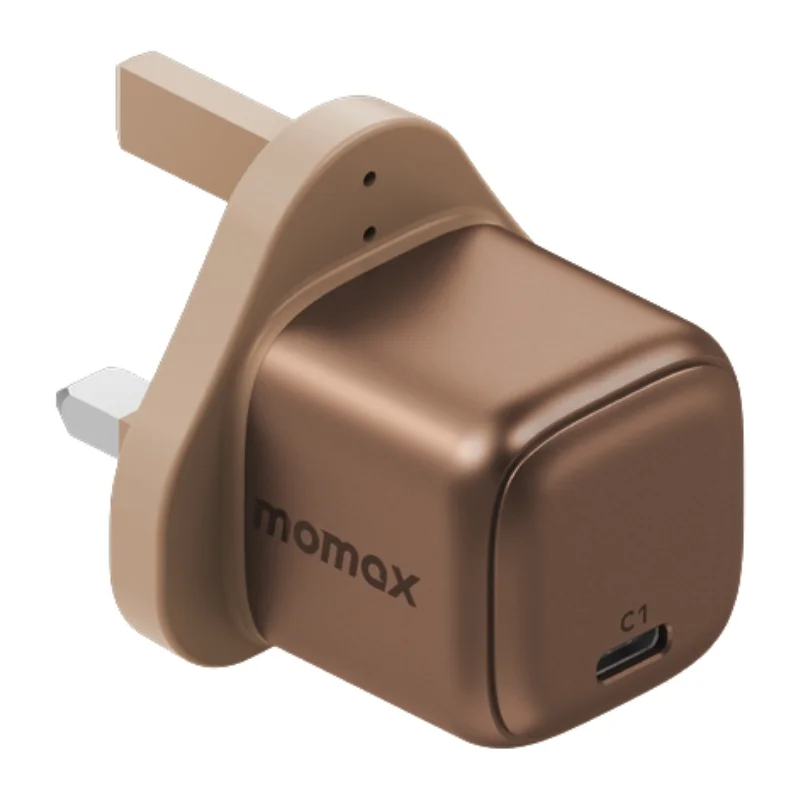 شاحن Momax Charge & Port 20W (UK) ذهبي 3379