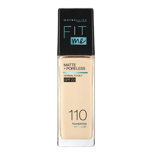 مايبيلين فيت مي مات + بورليس كريم أساس SPF 22
