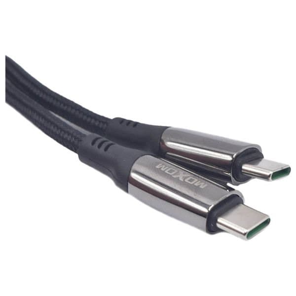 كابل شحن سريع من موكسوم MX-CB92 من نوع Type-C إلى Type-C بطول مثالي لنقل البيانات والشحن الفعال - MX-CB92