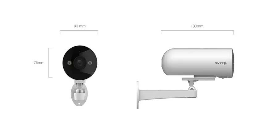 كاميرا مراقبة احترافية EZVIZ H5 POE 3MP مع رؤية ليلية وضد الماء EZVIZ27 — 4