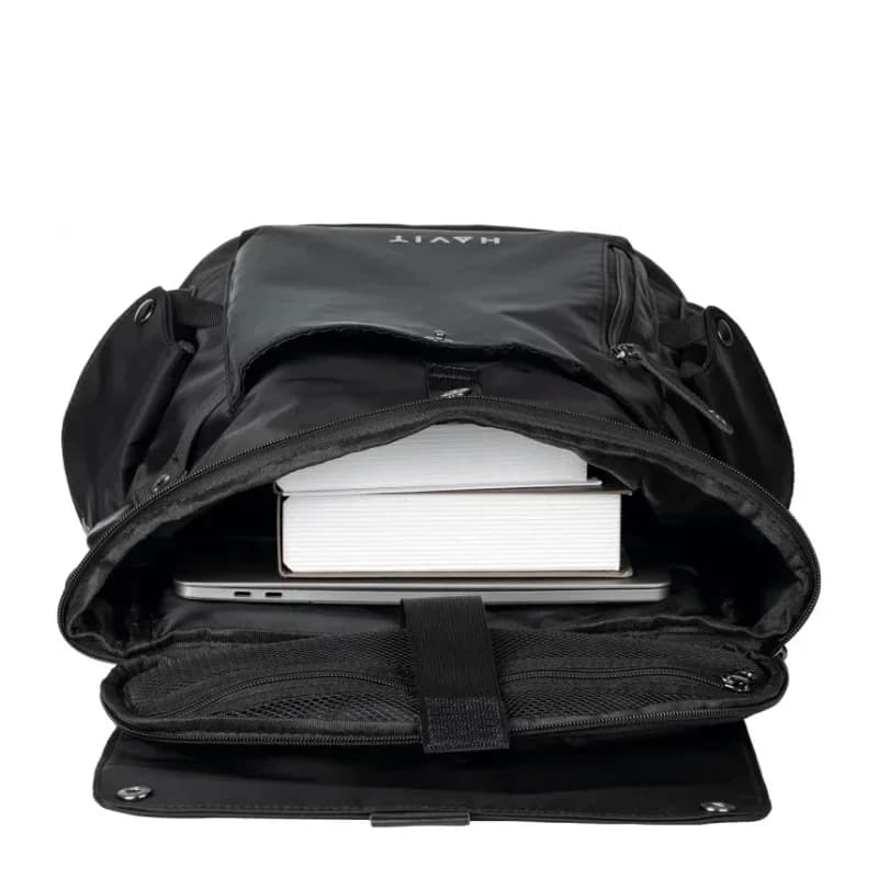 حقيبة ظهر Havit H0033-Black أنيقة ومقاومة للماء بحجم 15.6 بوصة — 2