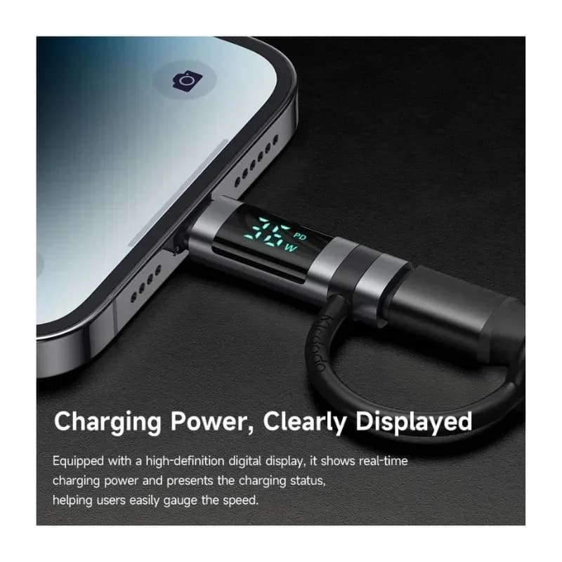 محول USB-C إلى Lightning مع شاشة رقمية - OT-2610