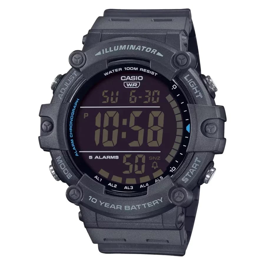 ساعة يد رقمية AE-1500WH-8BVDF من كاسيو مقاومة للماء حتى 100 متر
