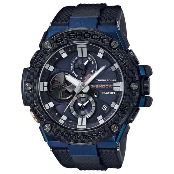 ساعة يد رجالية معدنية فاخرة من كاسيو G-SHOCK GST-B100XB-2ADR