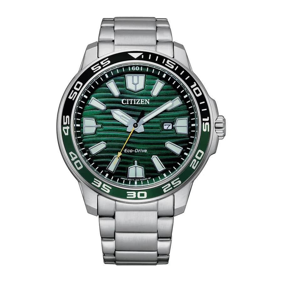 ساعة يد أنيقة بتقنية Eco-Drive من Citizen - AW1526-89X