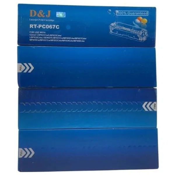 مجموعة كارتج حبر دي & جاي RT-PC067C - 4 ألوان - 067