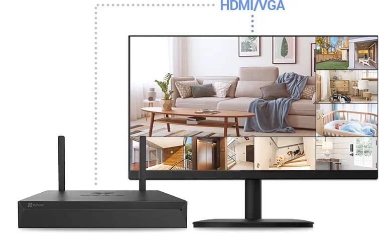 مسجل فيديو شبكي لاسلكي X5S 8W من EZVIZ - يدعم 8 قنوات - EZVIZ40 — 4