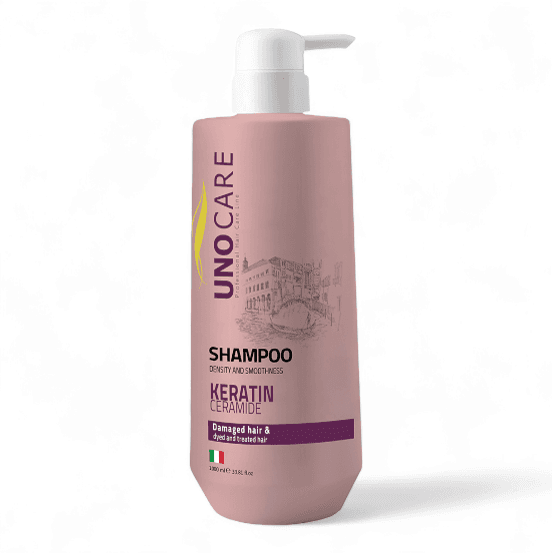 UNO KIT KERATINCERAMID-SHAMPOOCONDITIONER 1000ML-اونو كت بالكيراتين والسيراميد-شامبوبلسم 1000مل