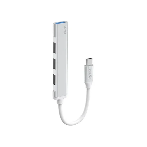 موزع Havit HB41 Type-C إلى USB مع 4 منافذ USB 3.0 - 8462