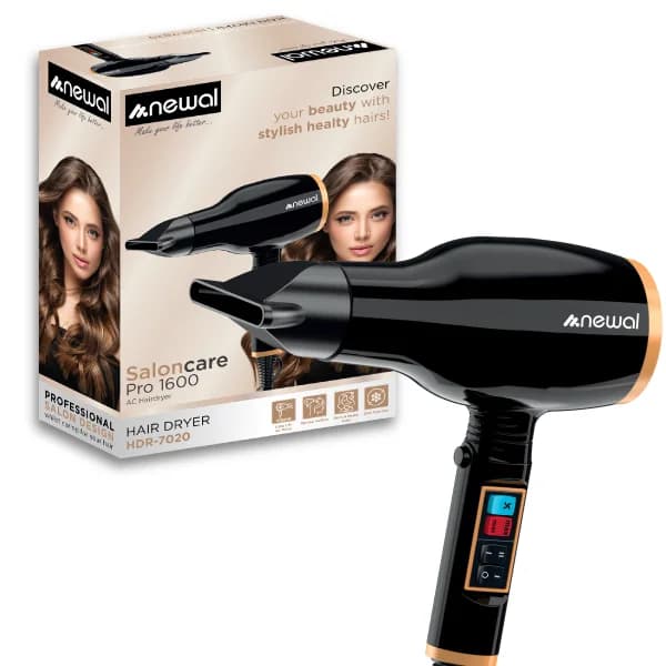مجفف الشعر الاحترافي نيوال HDR-7020 بقوة 2000 واط وتصميم مريح
