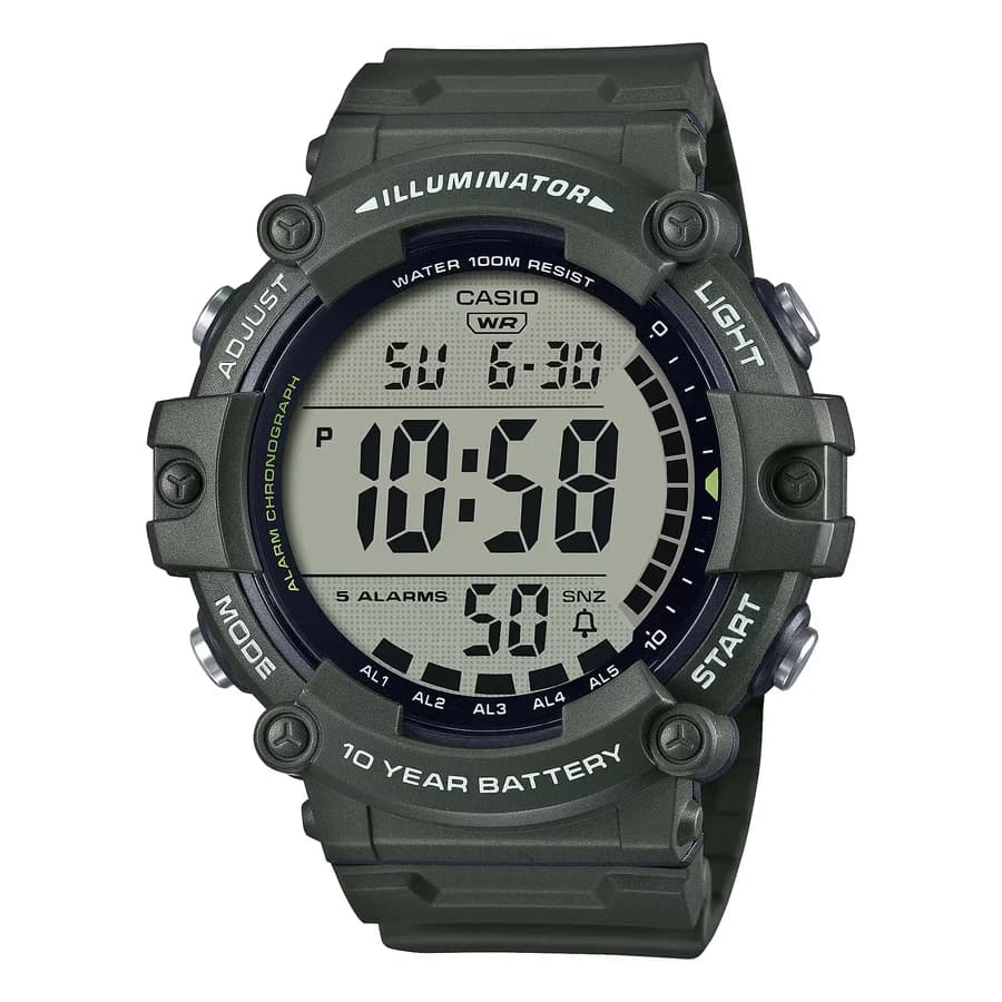 ساعة يد رجالية متعددة الوظائف AE-1500WHX-3AVDF من كاسيو