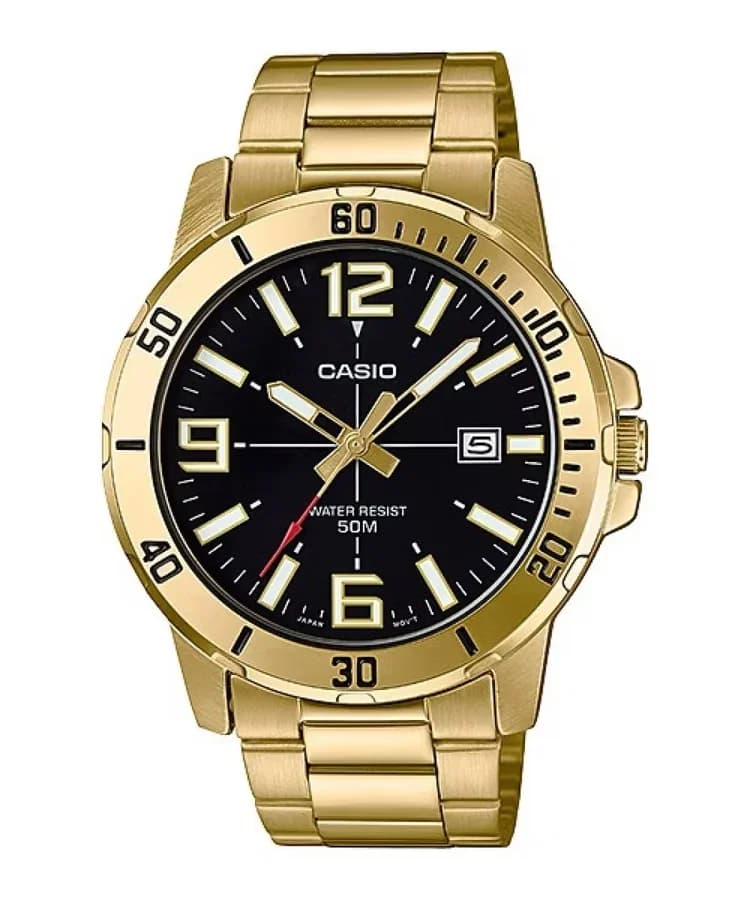 ساعة يد أنيقة وعملية من كاسيو MTP-VD01G-1BVUDF