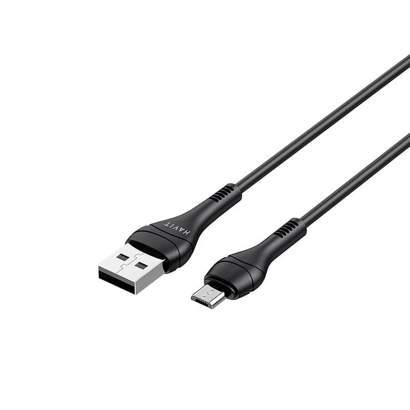 كيبل شحن Havit CB6159 ميكرو USB بطول 1 متر - أسود 6201