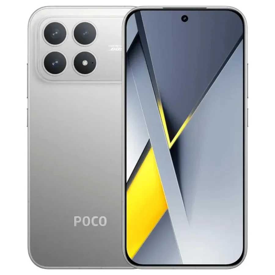 هاتف POCO F8 Pro Titanium Silver بذاكرة 12GB RAM و512GB ROM - 6932554474256 — 2