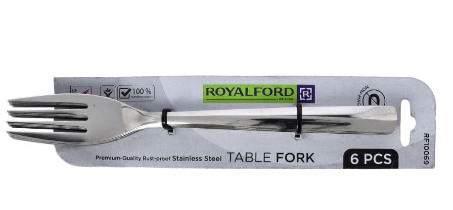 مجموعة شوك طعام من الستانلس ستيل 6 قطع من ROYALFORD — 3