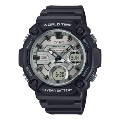 ساعة يد كاسيو أنالوج ديجيتال مقاومة للماء AEQ-120W-7AVDF
