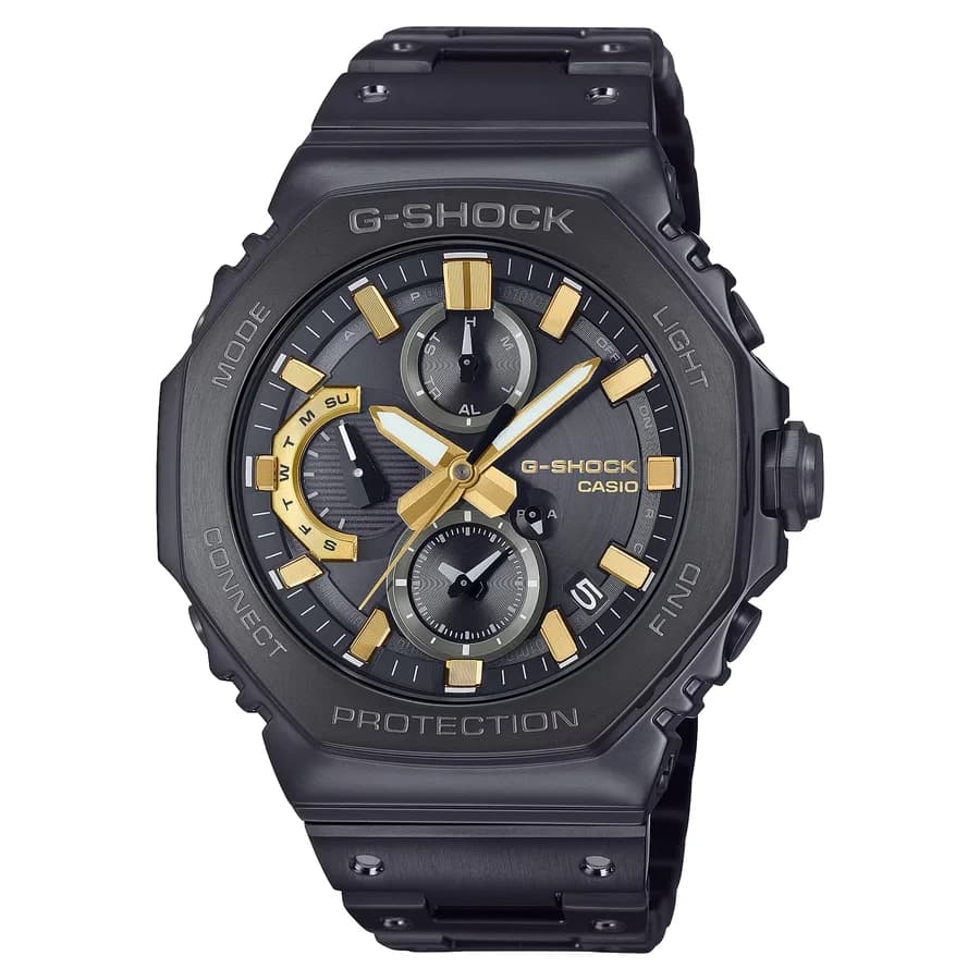 ساعة يد رجالية معدنية بالكامل مقاومة للماء حتى 200 متر من كاسيو G-SHOCK GMC-B2100ZE-1ADR