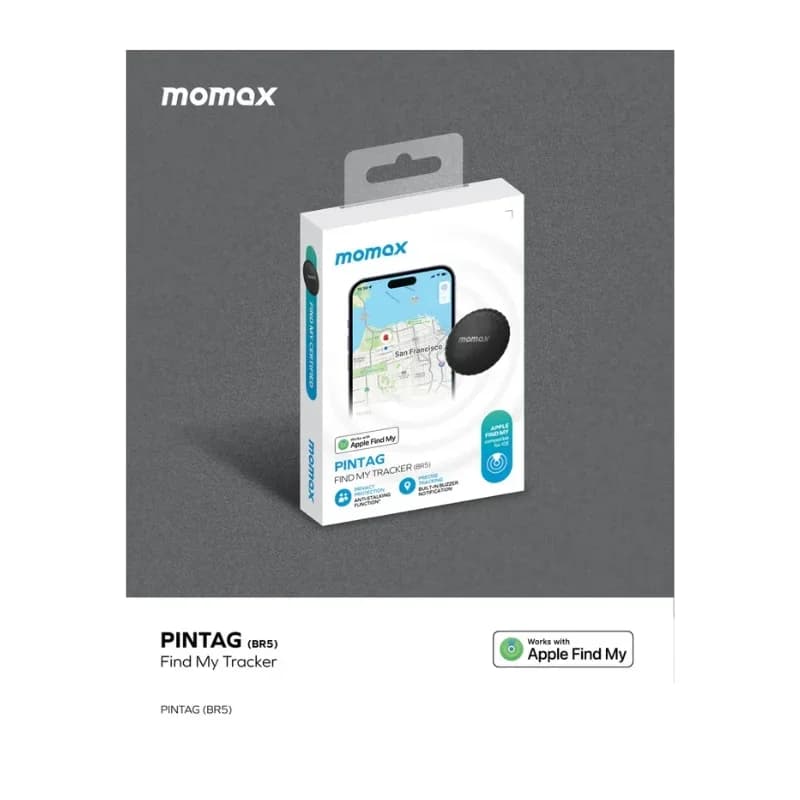 متتبع Momax PinTag Find My Tracker (Titanium) 3150 — 2