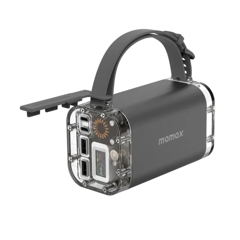 بطارية Momax iPowerstone Mini 40000mAh 100W PPS المحمولة - رمادي فضي 2235