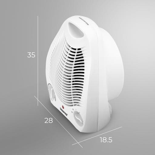 دفاية كهربائية بمروحة بقوتين وحماية من الحرارة الزائدة من GEEPAS GFH9518N — 2
