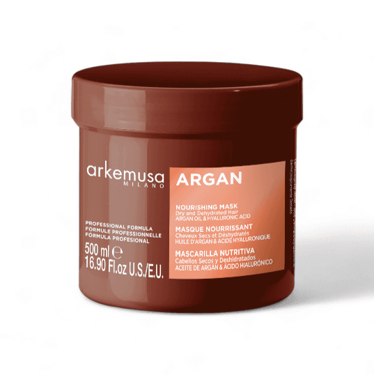 ARKEMUSA ARGAN NOURISHING MASK FOR DRY AND DEHYDRATED HAIR 500ML-ماسك أركيموزا أركان نورشينك للشعر الجاف والمجفف 500مل