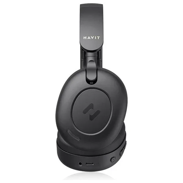 سماعة رأس لاسلكية هافيت H655BT-BLACK بتقنية بلوتوث 5.3 وميزة ANC الهجين