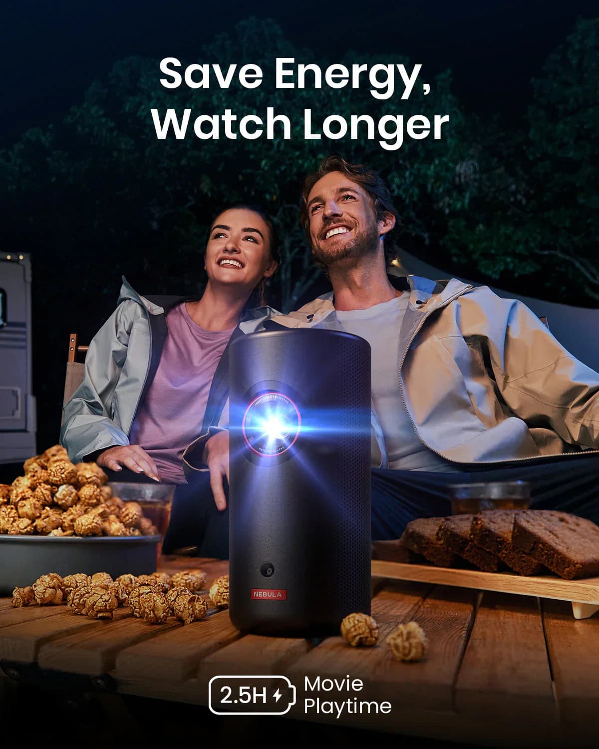 جهاز عرض سينما Anker Nebula Capsule 3 Laser - أسود D2426212 — 3