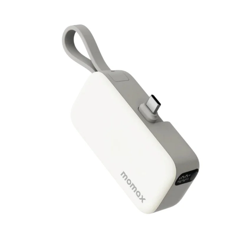 باور بانك Momax 1-Power Mini 5000mAh مع كابل USB-C مدمج - 9012