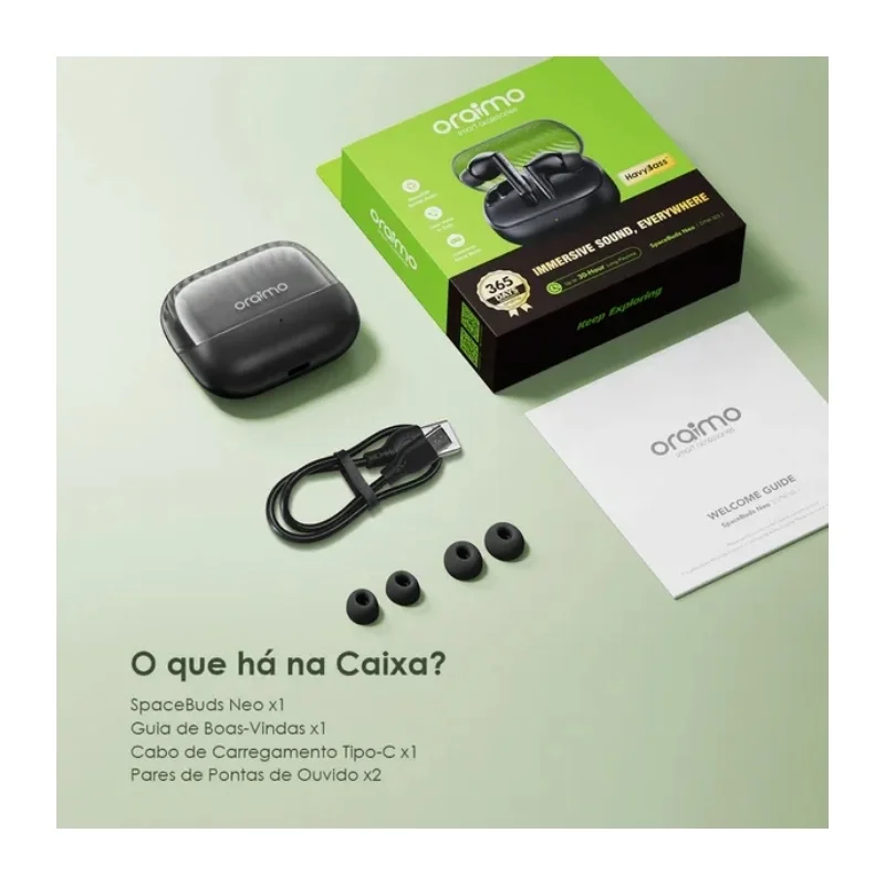 سماعة أذن لاسلكية Oraimo OTW-323 Speed Black بتقنية TWS - 5587 — 3