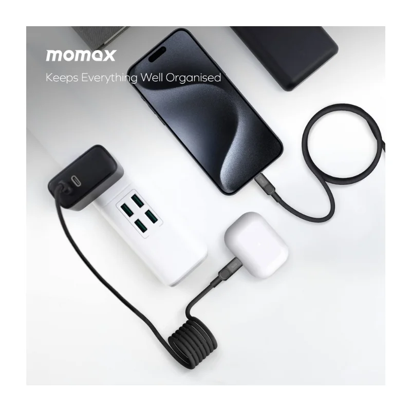 كابل Momax Mag.Link مغناطيسي USB-C إلى USB-C بقوة 100W بطول 1 متر - 3407 — 2