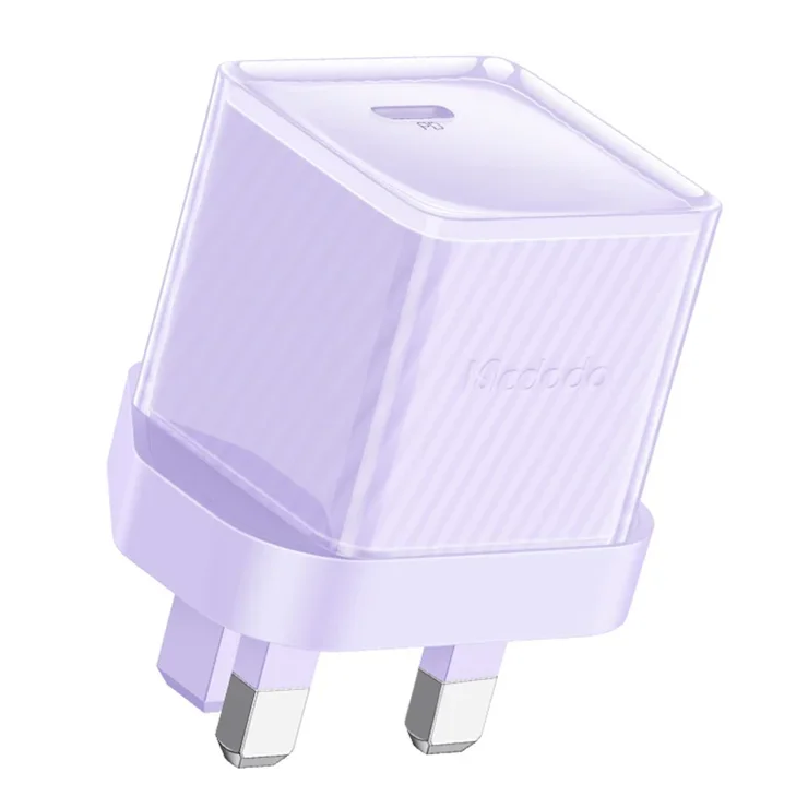 شاحن سريع MC 20W 1C GAN بمنفذ USB-C ولون بنفسجي - 5658