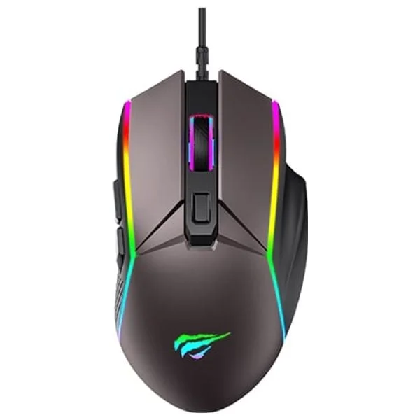 ماوس سلكي للألعاب هافيت MS1028 مع إضاءة RGB قابلة للتخصيص MS1028-RGB-Backlit