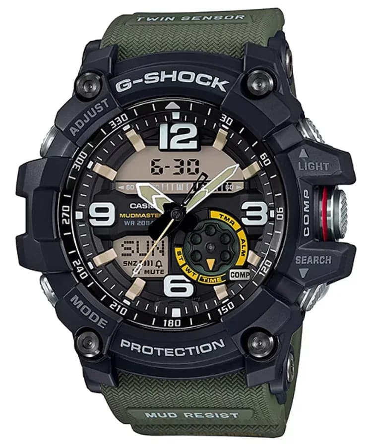 ساعة يد رجالية مقاومة للطين والغبار من سلسلة MUDMASTER GG-1000-1A3DR