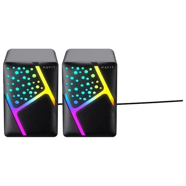 سماعة بلوتوث محمولة هافيت SK763 - صوت ستيريو مع باس محسن - اسود sk763
