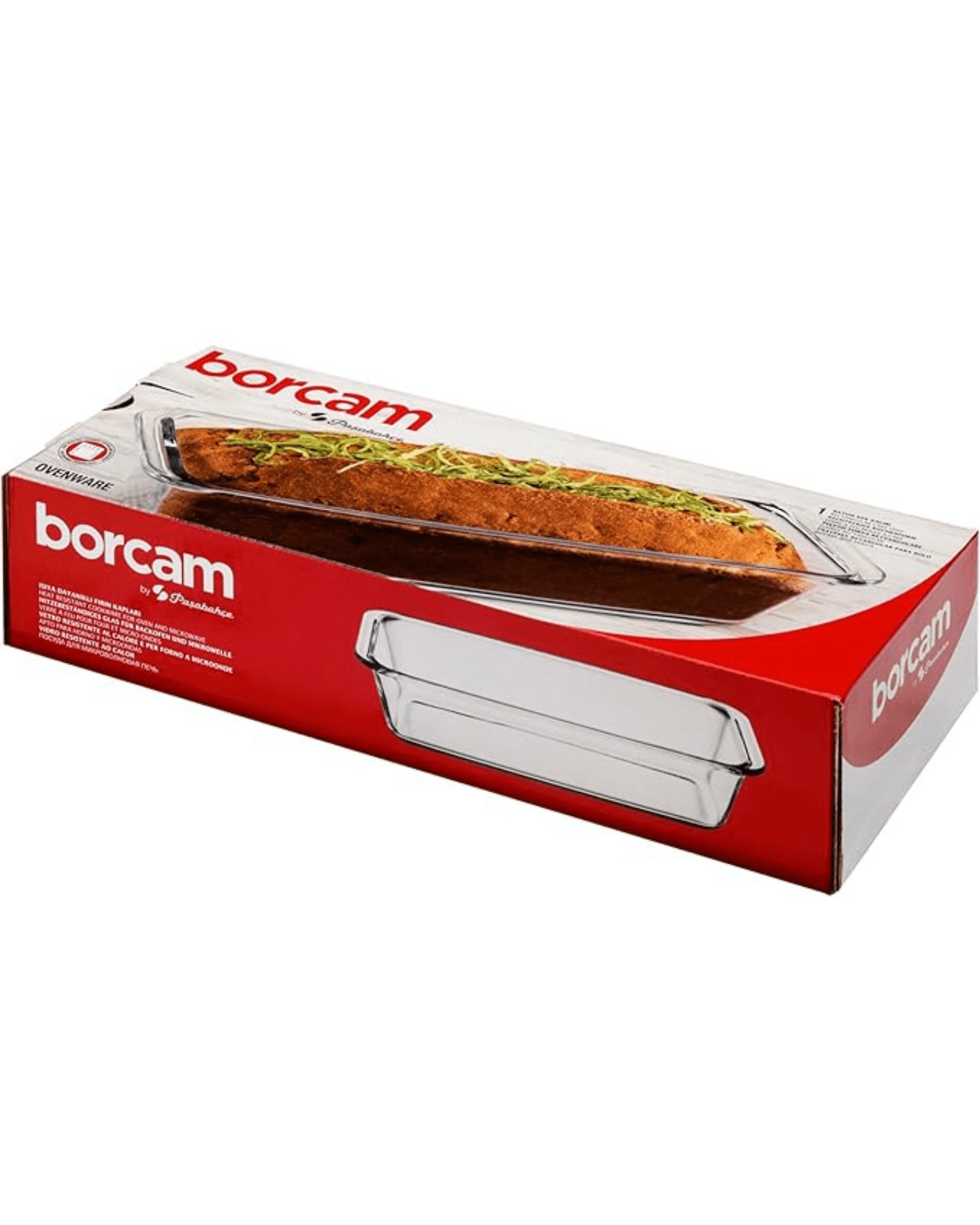 بايركس حراري مستطيل بسعة  1630 مل من ماركة بوركام Borcam Pyrex Mold — 4