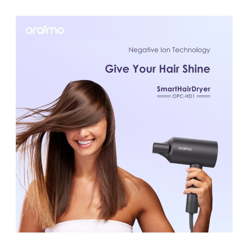 مجفف شعر احترافي Oraimo HairDryer Pro OHD-550NEU(GRAPHITE GREY) — 3