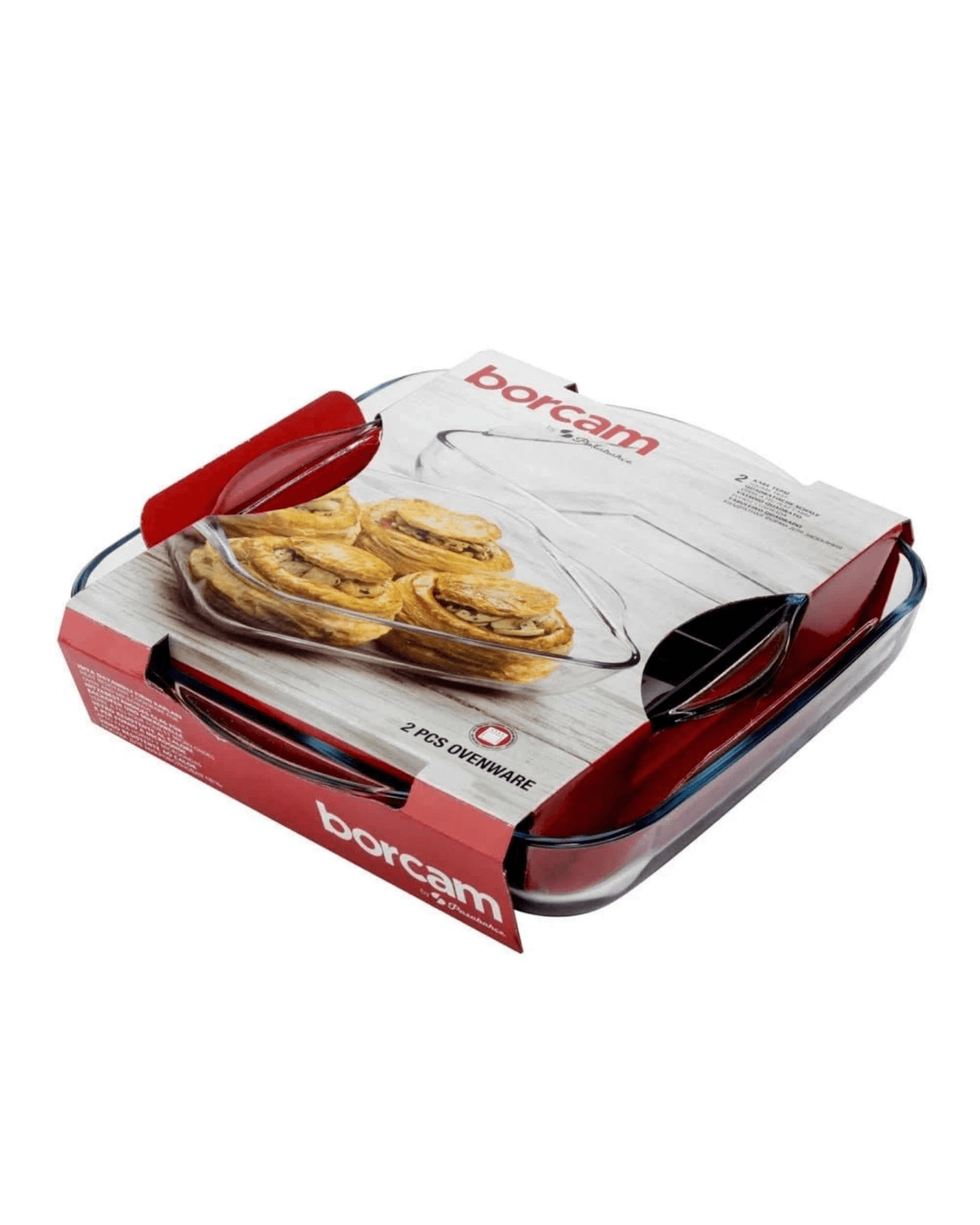 سيت بايركس حراري مربع من ماركة بوركام  Borcam Pyrex Mold Set — 3