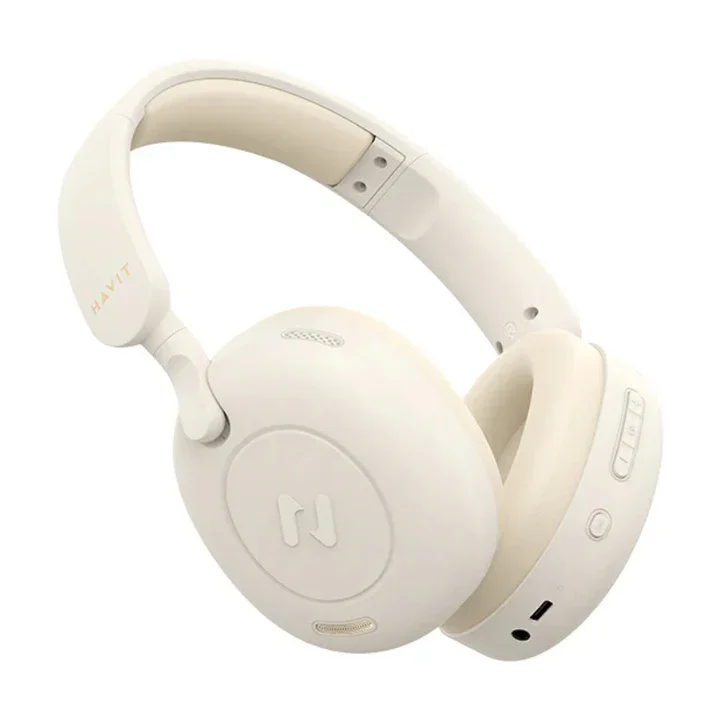 سماعة رأس لاسلكية Havit H655BT PRO بلوتوث 5.3 بيج - H655BTPRO-Beige — 2